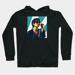 Alex Turner In Wpap Pop Art Style Hoodie